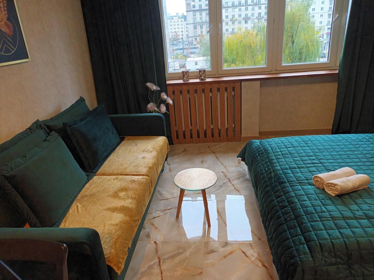 Green apartament w Centrum Warschau Buitenkant foto